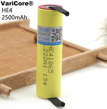 4 Uds. Varicore-Batería de iones de litio HE4 18650, 3,7 V, 2500 mAh, especial, electrónica, descarga + soldadura, 20A, 30A, nueva 2024 - compra barato