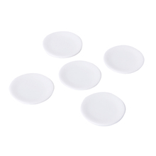 5 шт. 1:12 миниатюры для кукольного домика белая фарфоровая тарелка для кухонного декора 2024 - купить недорого