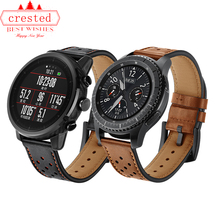 22mm Leather strap for Huawei watch GT-2-2e-pro 46 MM smartwatch bracelet Samsung Gear s3 frontier Galaxy Watch 3 45mm/46mm band 2024 - buy cheap