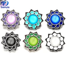 Unique Flower Snap Button Charms Beautiful Metal Snap Buttons Fit Snap Bracelet For Girl LSSN469 2024 - buy cheap