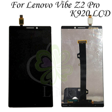 Tela lcd para lenovo vibe z2 pro k920 de 6.0 polegadas com sensor de toque e montagem com moldura para lenovo k920 lcd 2560*1440 2024 - compre barato
