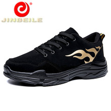 JINBEILE Durable Rubber Big Size Running Shoes Men Fitness Black Men Sneakers Trainer Flexible Sport Shoes Men Lightweight 39-47 2024 - buy cheap