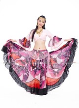 New style gypsy skirt clothes belly dance costume indian dance set bellydance wear Skirt 2 colors Size M-L 6PCS/LOT 2024 - buy cheap
