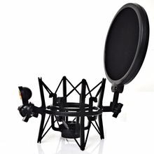 SH-101 Hot Sale Microphone Mic Professional Shock Mount with Pop Shield Filter Screen for short thread microphone 2024 - buy cheap