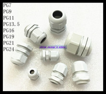 Conector glândula conector à prova d' água branco 50 tamanhos pg7 pg07 Cabo 3.5-6mm marca nova 2024 - compre barato