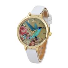 Fashion Women Casual Quartz Blue Hummingbird Dial Watch Leather Analog Quartz Wrist Watch Ladies watches gift Relojes Mujer #D 2024 - buy cheap