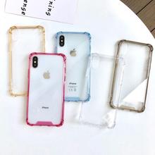 10PCS/lot Impact Acrylic Clear Phone Case For iPhone12 11Pro Xs Max TPU Cover XR 6s 78PPLUS Shockproof Full Body Protection 2024 - buy cheap