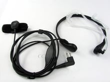 Xqf-fone de ouvido de 2 pinos para garganta, com microfone e vibração, para motorola, rádio bidirecional, cp040, ep450, cp180, cp185, walkie talkie 2024 - compre barato