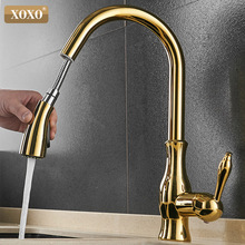 XOXO Kitchen Faucet Pull out Side Cold and Hot Single Hole Handle Swivel 360 Degree Water Mixer Tap Mixer Tap 83034G 2024 - buy cheap