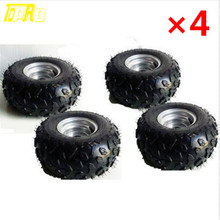 4x 145/70 - 6" Front Rear Tyre Rim Tire Tubeless 50 110cc Quad Bike ATV Buggy TA 2024 - buy cheap