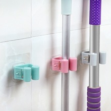 Wall Mounted Mop Holder Storage Broom Hanger Clip Seamless Mop Hook Bathroom Home Kitchen Accessory 2024 - buy cheap