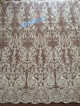 best quality sequins Embroidered African tulle French Lace Fabric DiuDiu-91223 for bridal dress 2024 - buy cheap