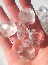 Прямая поставка, 100 г, красивый натуральный прозрачный кварцевый кристалл, драгоценный камень, восстанавливающий полированный драгоценный камень рейки, драгоценный камень, изготовление ювелирных изделий 2024 - купить недорого