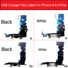 USB разъем для зарядного устройства гибкий кабель для iphone 8plus 8plus аудио разъем для наушников зарядное устройство Порт док-разъем с микрофоном гибкий кабель 2024 - купить недорого