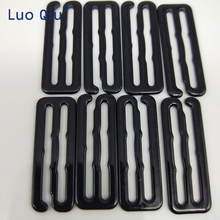 Hebilla de cinturón negro recubierto Tipo 9 barra de metal hebillas clips para Lencería ajuste accesorios de bricolaje de alta calidad 30mm 100 unids/lote 2024 - compra barato