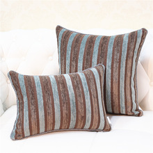 Luxury Home Model Room Decor Bed Jacquard Stripe Cushion Cover Throw Pillowcase Vintage Flower Sand Pattern Square Pillows 2024 - buy cheap