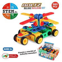 101 Piece Creative Games Fun Activity STEM Toys Kit Educational Construction Engineering Building Blocks Learning Set Best Toys 2024 - buy cheap