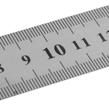 30CM 12"Steel Stainless Pocket Pouch Metric Metal Ruler Measurement Double Sided Drop Shipping Support 2024 - buy cheap