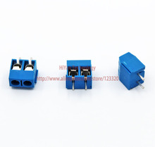 (100pcs/lot) PCB Screw Terminal Block Connector KF301-2P pitch:5.08MM/0.2inch Blue 5mm KF301 2024 - buy cheap