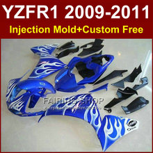 White flame Motorcycle parts for YAMAHA fairings YZF R1 09 10 11 12 R1 blue bodyworks YZF1000 R1 +7Gifts YZF R1 2009 2010 2011 2024 - buy cheap