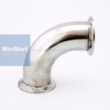 45mm Pipe O/D 304 Stainless Steel Sanitary Tri Clamp 64mm Feerule OD 90 Degree Elbow Pipe Fitting  For Homebrew 2024 - buy cheap