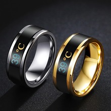 Многофункциональное водонепроницаемое умное кольцо с терморегуляцией, меняющее цвет, чувство настроения, мужское женское кольцо 2024 - купить недорого