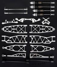 Baja Max CNC alloy Front and Rear extended A arm set for 1/5 hpi km rovan baja 5b 5t 854511 you need symmetric steering system 2024 - buy cheap