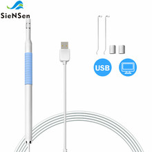 Эндоскоп SieNSen с высоким разрешением, визуальная ложка для ушей 5,5 мм, инспекционная мини-камера USB, бороскоп для ПК и компьютера 2024 - купить недорого