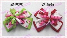 free shipping 135pcs 4'' M2MG Layered Korker Hair Bow boutique corker hair clips(without headbands) 2024 - buy cheap