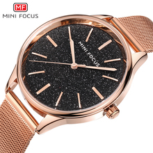MINIFOCUS-reloj de oro rosa para mujer, relojes de marca de lujo a la moda, reloj de pulsera resistente al agua, de mano de cuarzo, 2021 2024 - compra barato