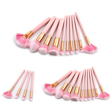 10pcs Makeup Brushes Set Foundation Powder Blush Eyeshadow Make Up Brush Pink Beauty Tool Cosmetics Kit 2024 - buy cheap