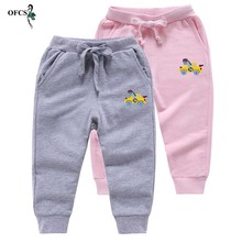 Crianças quentes roupas jogging enfant garcon calças menina meninos dos desenhos animados algodão calças esportivas primavera ativo sweatpants para 2-12y 2024 - compre barato