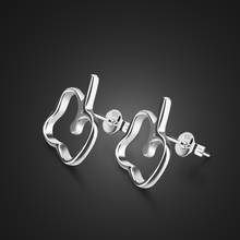 Fashion jewelry 925 sterling silver Earrings for women hollow CUTE Apple Earrings cute lovely fine Valentine's Day 2024 - buy cheap