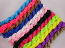 12 Rolls Macrame Rattail 1mm Jewelry Accessories Making Beading Shamballa Bracelet Nylon Cord Mixed Chinese Knot Rope String 2024 - buy cheap