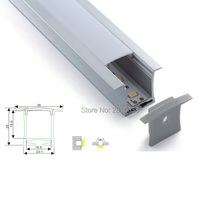 Conjunto de fita de led, perfil de alumínio, para iluminação de teto, led tipo t, canais embutidos, 10 m x 2m 2024 - compre barato