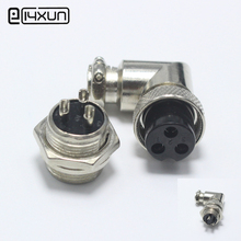 1set GX16 3 Pin Male & Female Diameter 16mm Wire Panel Connector GX16 3Pin PCB Connector Aviation Socket Plug 2024 - купить недорого