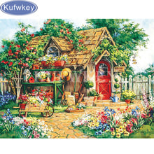 5D DIY Diamond Painting Flowers Home Decor Full Drill Square Picture Of Rhinestone Mosaic Diamond Embroidery Flower,House,Garden 2024 - buy cheap