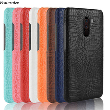 For Xiaomi Pocophone F1 Luxury Vintage Crocodile Leather Case Shockproof Protective Hard Back Cover For Poco F1 case coque Capa 2024 - buy cheap