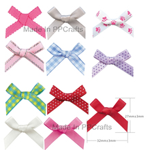 27X32MM Mini Satin/Grosgrain Ribbon  Hand-Tied Bow For Hairbow  DIY Crafts 200pcs Free Shipping 2024 - buy cheap
