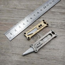 Dropshipping Metal engraving knife sliding blade paper knife key ring pocket knife EDC tool Express card knife small size 2024 - buy cheap