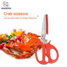 Eudora Crab Scissors Kitchen Cutter Lobster Crab Shell Leg Seafood Peeler Kitchen Knife Shears Vegetable Slicer Cutter Tool 2024 - buy cheap