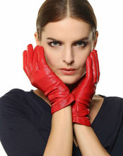 Women's Leather Glove Winter Warm Glove Fashion Luva De Couro Black\Brown\Red1 Pair/lots 2024 - buy cheap