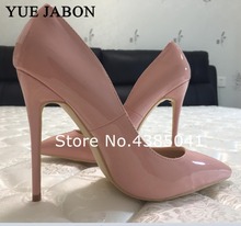 YUE JABON wedding shoes bride 2019 very sexy womens pink high heel shoes pointed toe party dress pumps 8 10 12cm stiletto heels 2024 - buy cheap