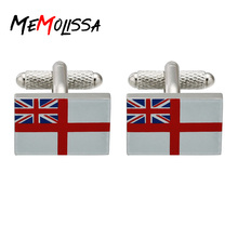 MeMolissa-gemelos de bandera Vintage para hombre, con diseño de bandera británica, de alta calidad, regalos exquisitos, Abotoadura 2024 - compra barato