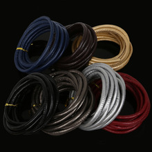 Wholesale 6mm High Quality 3meter/lot Sewed PU Leather Cord Rope String for DIY Jewelry Necklaces & Bracelets jewelry making 2024 - buy cheap