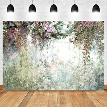  Watercolor Flower Backdrop Abstract Floral Mysterious Retro Photography Backdrops Photo Props Studio Booth Background 2024 - buy cheap