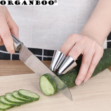 ORGANBOO-herramientas de seguridad de acero inoxidable para cocina, pelador de cacahuetes, nueces y verduras, protectores de dedos, 2/5 uds. 2024 - compra barato