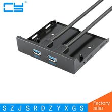 Cabo de suporte para painel frontal usb 3.5, 2 portas de 20 pinos usb 3.0 para 20 pinos/19 pinos 50cm 2024 - compre barato