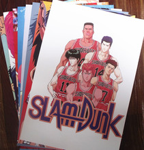 8 pcs/set SLAM DUNK basketball poster Anime Hanamichi Rukawa Mitsui Akagi Miyagi posters for walls 42x29cm free shipping 2024 - buy cheap