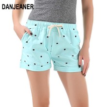 DANJEANER 2018 New Cotton Women's Casual Shorts home-style cat's head candy-colored Shorts 2024 - buy cheap